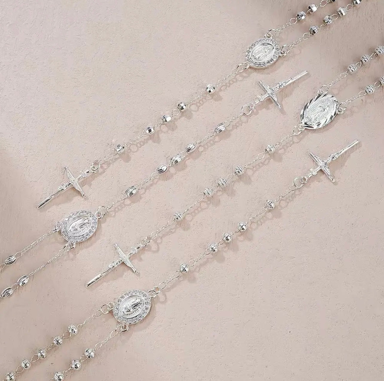 Silver Rosary