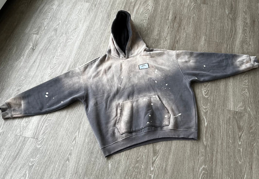Sun Faded Gray Hoodie PS