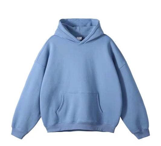 Blank Pale Blue Hoodie