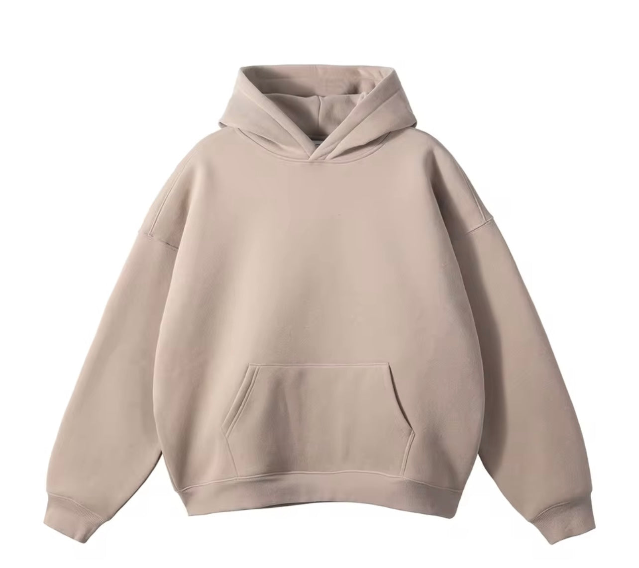 Blank Pale Brown Hoodie