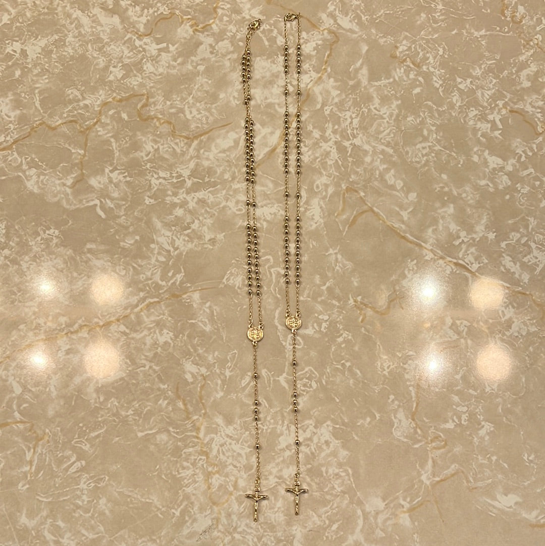 Long Gold Rosary