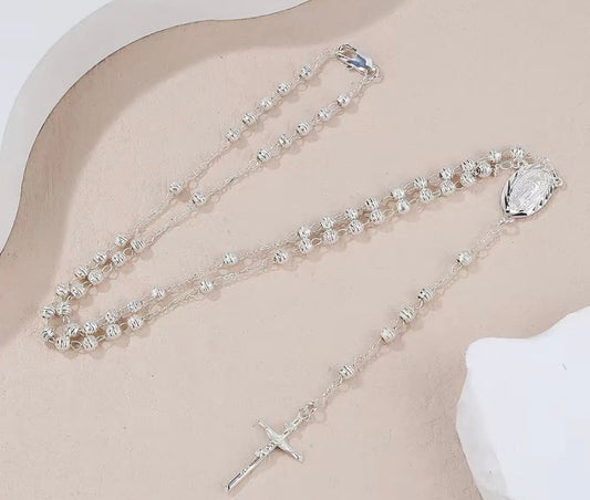 Silver Rosary